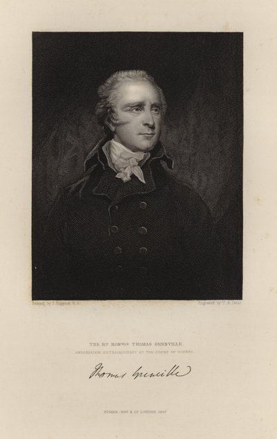 The Right Honourable Thomas Grenville by English School