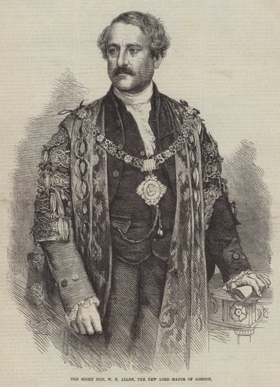 The Right Honourable W F Allen, the New Lord Mayor of London by English School