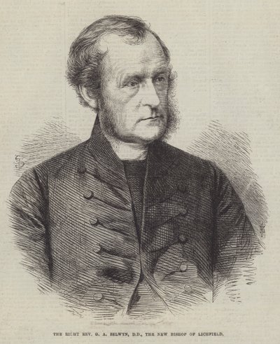 The Right Reverend G A Selwyn, DD, the New Bishop of Lichfield by English School