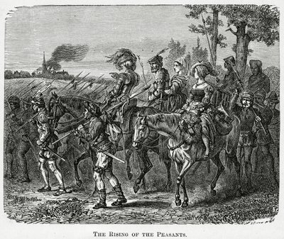The Rising of the Peasants in England in 1381, 1882 by English School