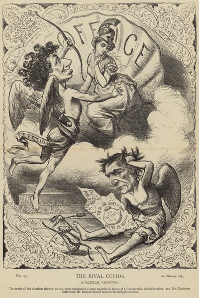 The Rival Cupids by English School