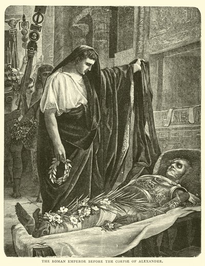 The Roman Emperor before the Corpse of Alexander by English School