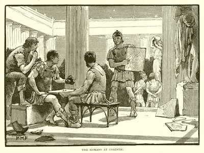 The Romans at Corinth by English School