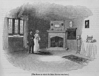 The Room in which Sir Isaac Newton was born by English School