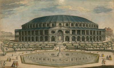 The Rotunda House and Gardens at Ranelagh, London by English School