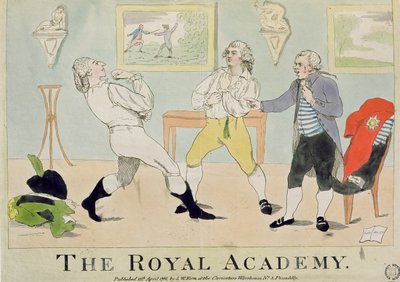 The Royal Academy, pub. by S.W. Fores, 1786 by English School