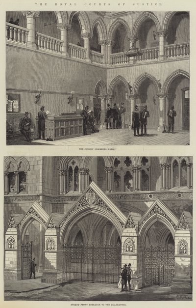 The Royal Courts of Justice by English School