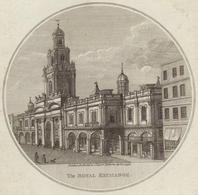 The Royal Exchange in the City of London by English School