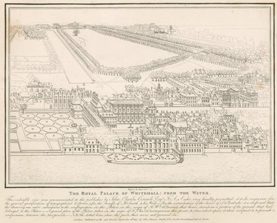 The Royal Palace of Whitehall, from the Water by English School