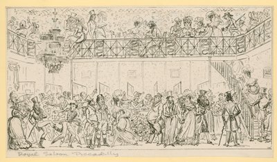 The Royal Saloon, Piccadilly, London by English School