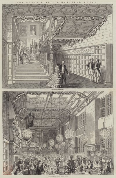 The Royal Visit to Hatfield House by English School