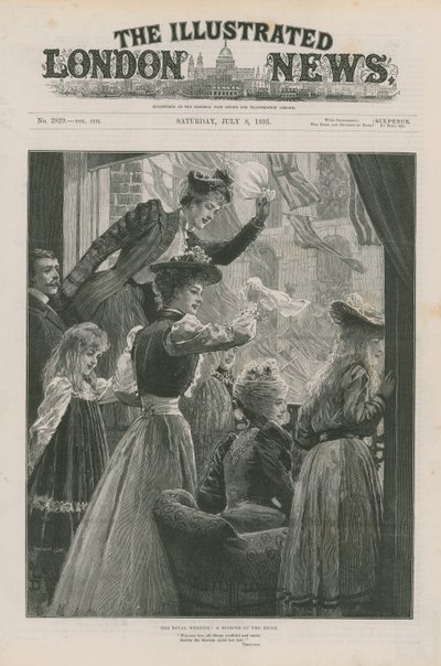 The Royal Wedding: A Glimpse of the Bride by English School