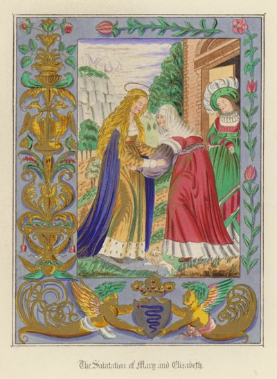 The Salutation of Mary and Elizabeth by English School