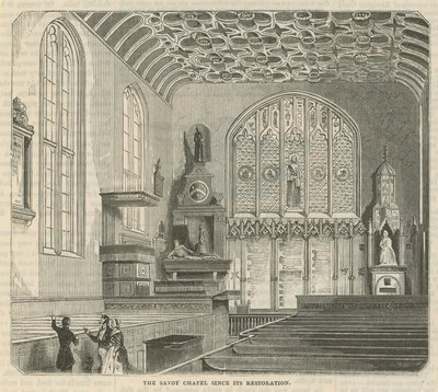 The Savoy Chapel Since Its Restoration by English School