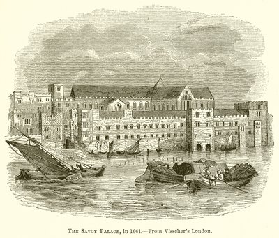 The Savoy Palace, in 1661 by English School
