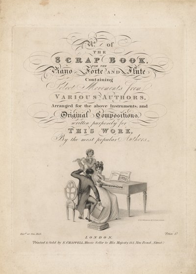 The Scrap Book for the Piano Forte and Flute by English School