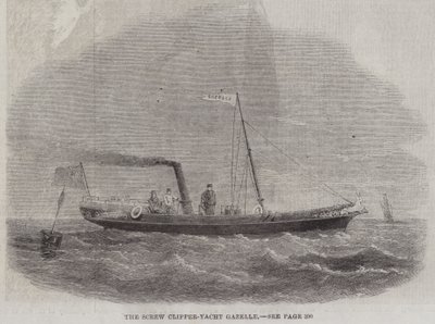 The Screw Clipper-Yacht Gazelle by English School
