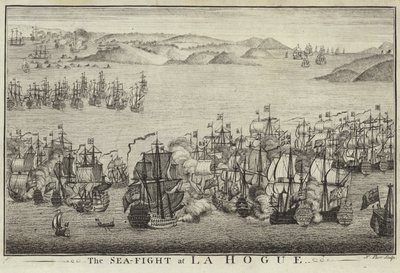 The Sea Fight at La Hogue by English School