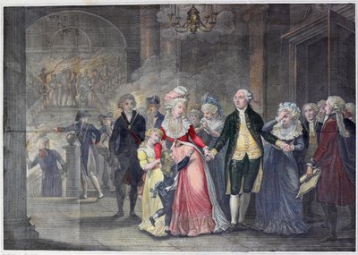 The Separation of Louis XVI from His Family by English School