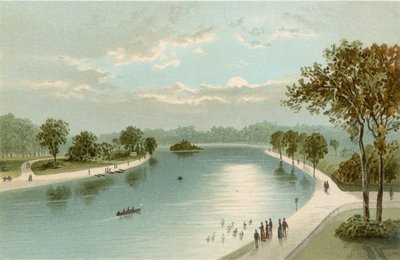 The Serpentine, from the Bridge by English School