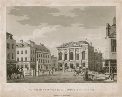 The Sessions House, Clerkenwell by English School