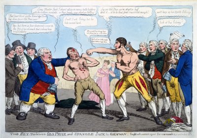 The Set-Too between Old Price and Spangle Jack the Showman - fought with unabated vigour for nine rounds & yet undecided, pub. London by English School