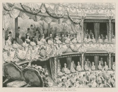 The Shah of Persia in England; The State Visit to the Royal Italian Opera, Covent Garden by English School