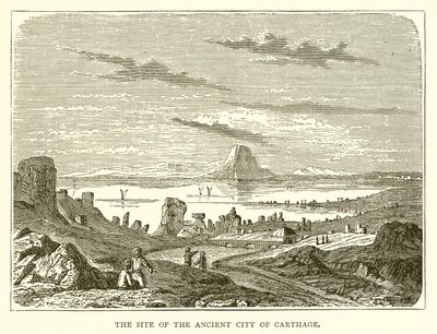 The Site of the Ancient City of Carthage by English School