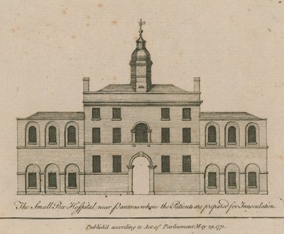 The Smallpox Hospital near Pancras Where the Patients are Prepared for Inoculation by English School