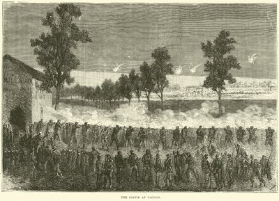 The Sortie at Cachan, October 1870 by English School