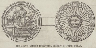 The South London Industrial Exhibition Prize Medal by English School