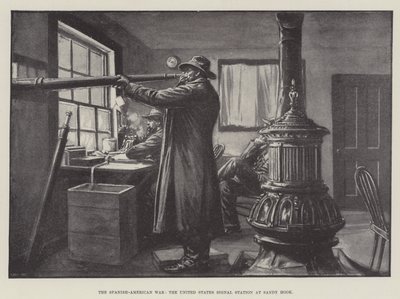 The Spanish-American War, the United States Signal Station at Sandy Hook by English School