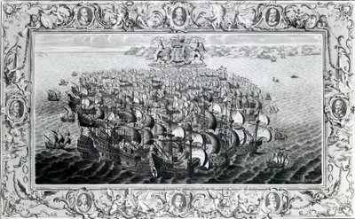 The Spanish Armada, published by John Pine by English School