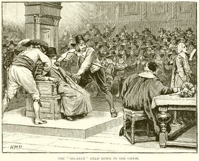 The Speaker Held Down in the Chair by English School