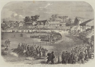 The Spring Meeting at Yokohama, Race of Japanese Officers, the Start by English School