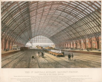 The St Pancras, Midland Railway Station, London, erected in the years 1866-69 by English School