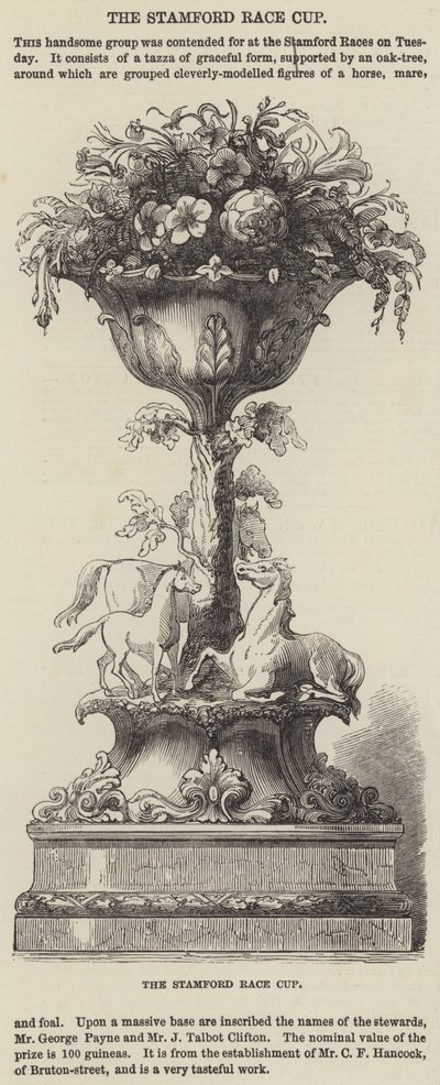 The Stamford Race Cup by English School