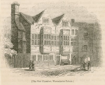 The Star Chamber, Westminster Palace, London by English School