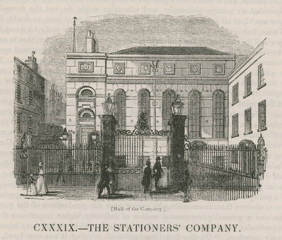 The Stationers Company: Hall of the Company by English School