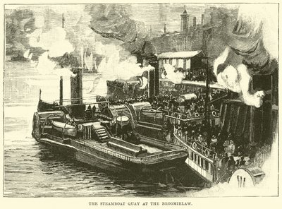 The Steamboat Quay at the Broomielaw by English School