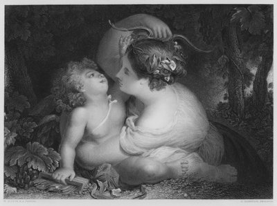 The Stolen Bow, from the picture in the Vernon Gallery by English School
