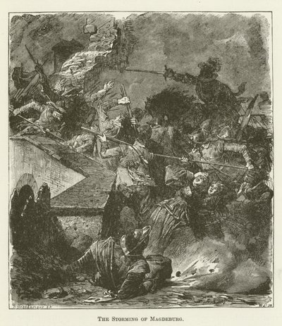 The Storming of Magdeburg by English School