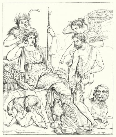 The Story of Hercules and Telephus by English School