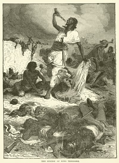 The Suicide of King Theodore by English School