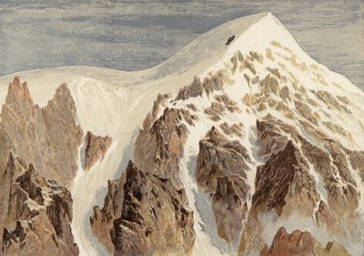 The Summit of the Aiguille Verte by English School