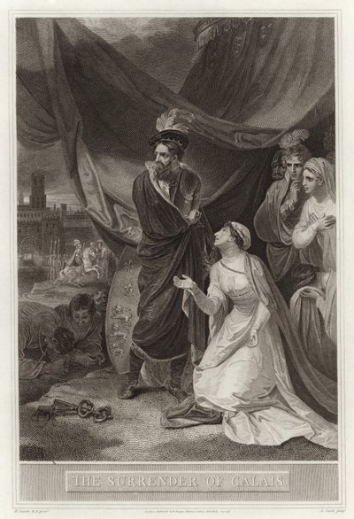 The Surrender of Calais by English School