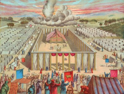 The Tabernacle in the Wilderness by English School