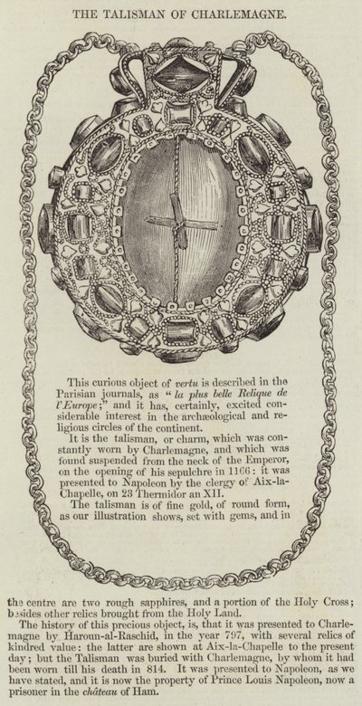 The Talisman of Charlemagne by English School
