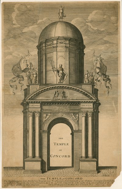 The Temple of Concord, Cheapside, London by English School