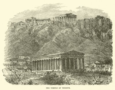 The Temple of Theseus by English School